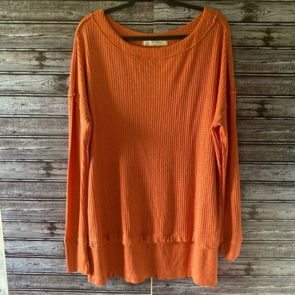 We The Free Women's Long-Sleeved Slouchy Oversized Thermal Top‎ Size M - Picture 1 of 9